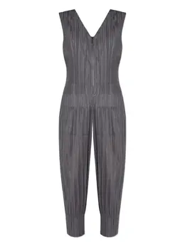 Pleats Please Issey Miyake: Комбинезон с v-образным вырезом 