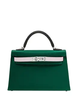Hermès Pre-Owned: Зелёная сумка-шоппер 