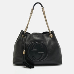 Gucci: Чёрная сумка  Soho