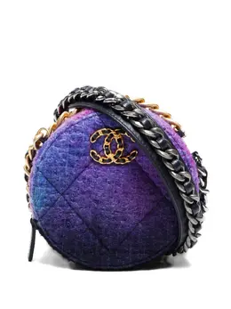 CHANEL Pre-Owned: Фиолетовая сумка через плечо 