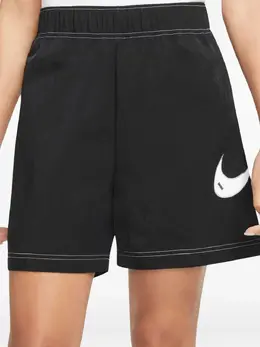 Nike: Чёрные шорты  Swoosh