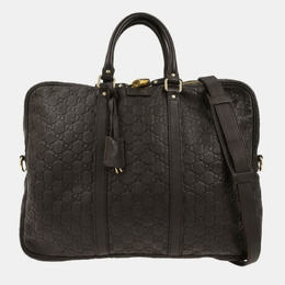 Gucci: Чёрный портфель  GG