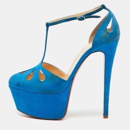 Christian Louboutin: Голубые туфли 
