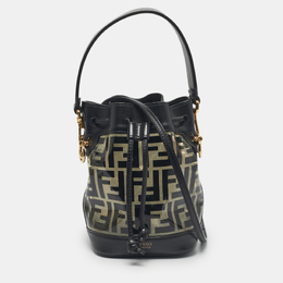 Fendi: Чёрная сумка  Mon Tresor