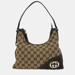 Gucci: Бежевая сумка  GG