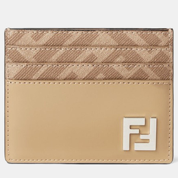 Fendi: Бежевый картхолдер  FF
