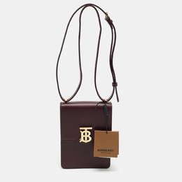 Burberry: Бордовая сумка через плечо  Robin