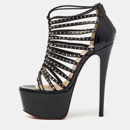 Christian Louboutin: Чёрные сандалии 