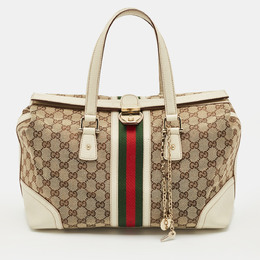 Gucci: Белая сумка  Web