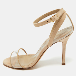 Manolo Blahnik: Бежевые сандалии 