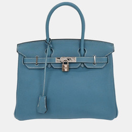 Hermes: Голубая сумка  Birkin 30
