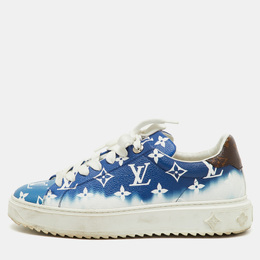 Louis Vuitton: Голубые кроссовки 