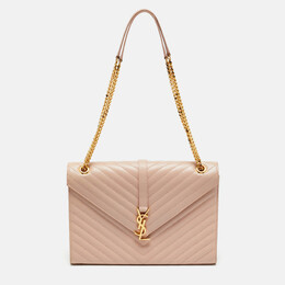 Saint Laurent Paris: Розовая сумка  Monogram Envelope