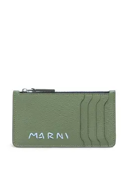Marni: Зелёный картхолдер 