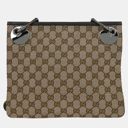 Gucci: Бежевая сумка  GG
