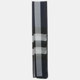 Burberry: Голубой шарф 