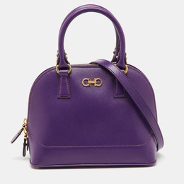Salvatore Ferragamo: Фиолетовая сумка 