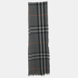 Burberry: Чёрный шарф 