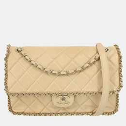 Chanel: Бежевая сумка 
