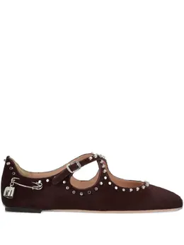 Bally: Коричневые балетки 