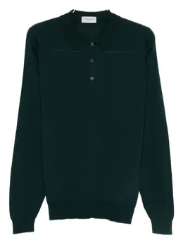 John Smedley: Поло с длинным рукавом 