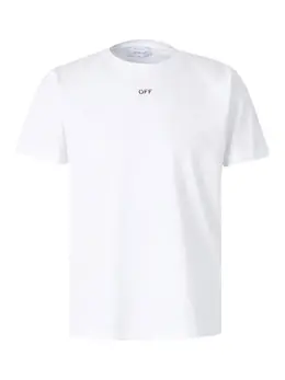 Off-White: Белая футболка 