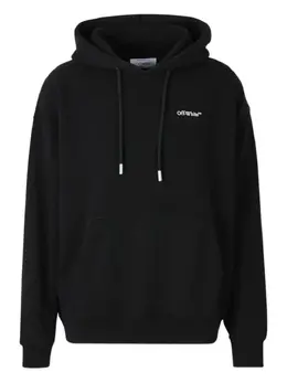 Off-White: Чёрная толстовка 