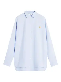 Maison Kitsuné: Голубая рубашка 