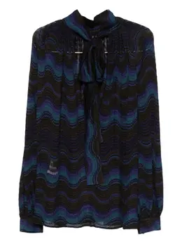 Missoni: Голубая блуза 