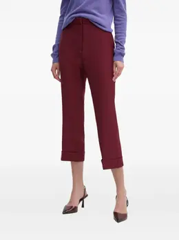 DKNY: Бордовые брюки 
