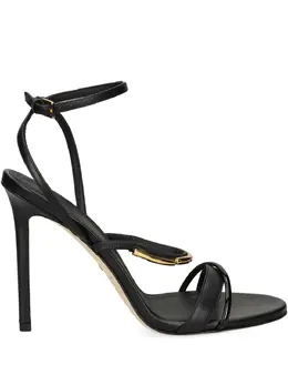 Elisabetta Franchi: Чёрные босоножки 