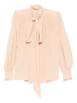 Chloé: Блуза с бантом 
