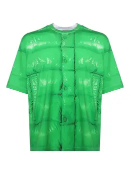 Moncler: Футболка с принтом 