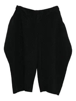 Homme Plissé Issey Miyake: Чёрные брюки 