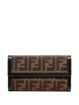 Fendi Pre-Owned: Коричневый кошелёк 