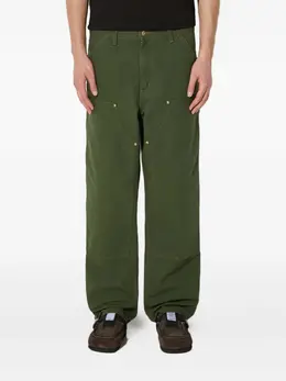 Carhartt WIP: Зелёные брюки 