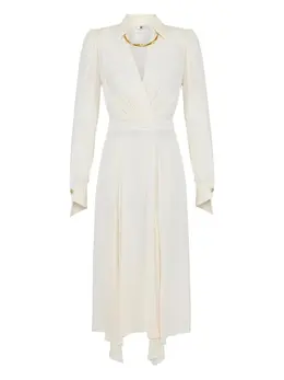 Elisabetta Franchi: Плиссированное платье 