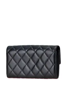 CHANEL Pre-Owned: Чёрный кошелёк 