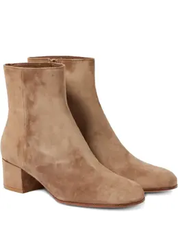 Gianvito Rossi: Коричневые ботинки 