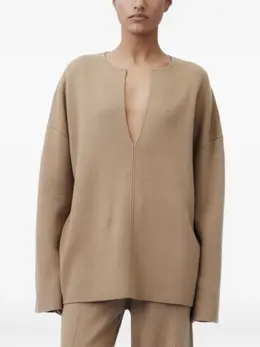 Allude: Топ с v-образным вырезом 