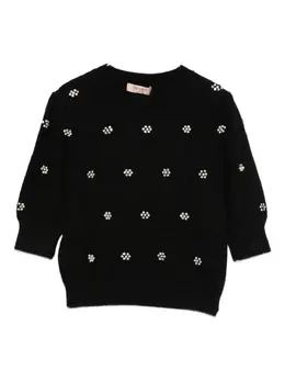 TWINSET: Свитер со стразами 