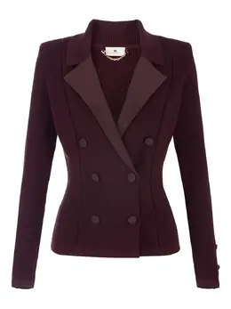 Elisabetta Franchi: Двубортный жакет 