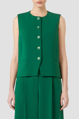 Max Mara: Зелёный жилет 