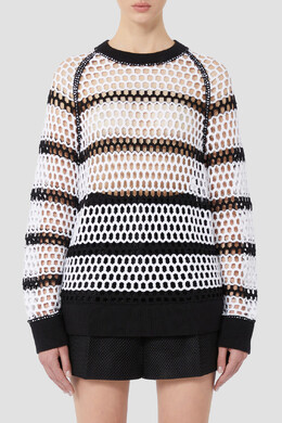 Max Mara: Свитер в сетку 