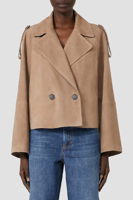 Max Mara: Замшевый плащ 