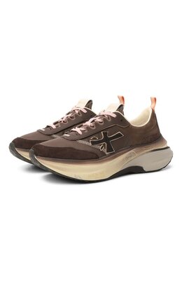 Premiata: Коричневые кроссовки 