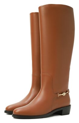 Ferragamo: Коричневые сапоги 