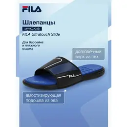 Fila: Чёрные шлёпанцы 