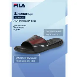 Fila: Чёрные шлёпанцы 