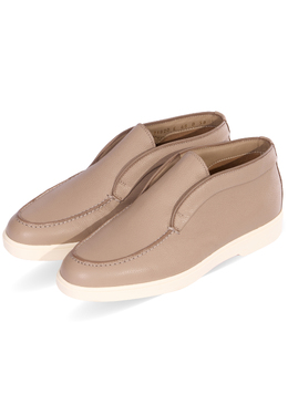 SANTONI: Бежевые лоферы 